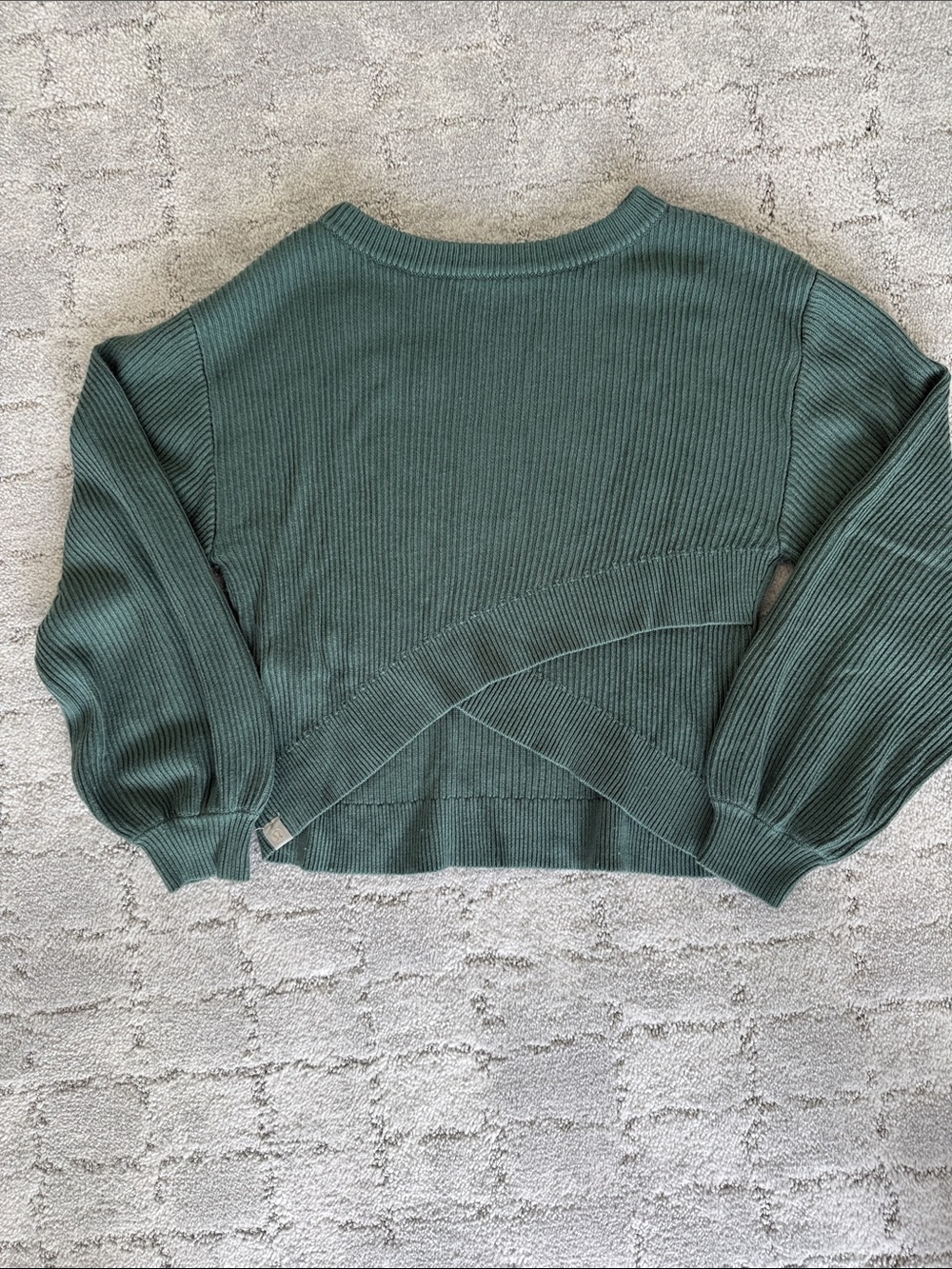 lululemon athletica Forest Green Ribbed Cross-Back Sweater